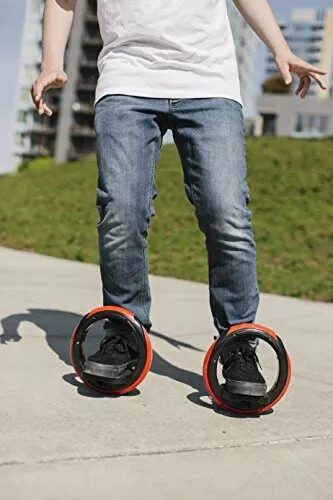 Boardless Skateboard Hover Shoes Black / Red / Blue | one wheel skateboard - Picture 37 of 37