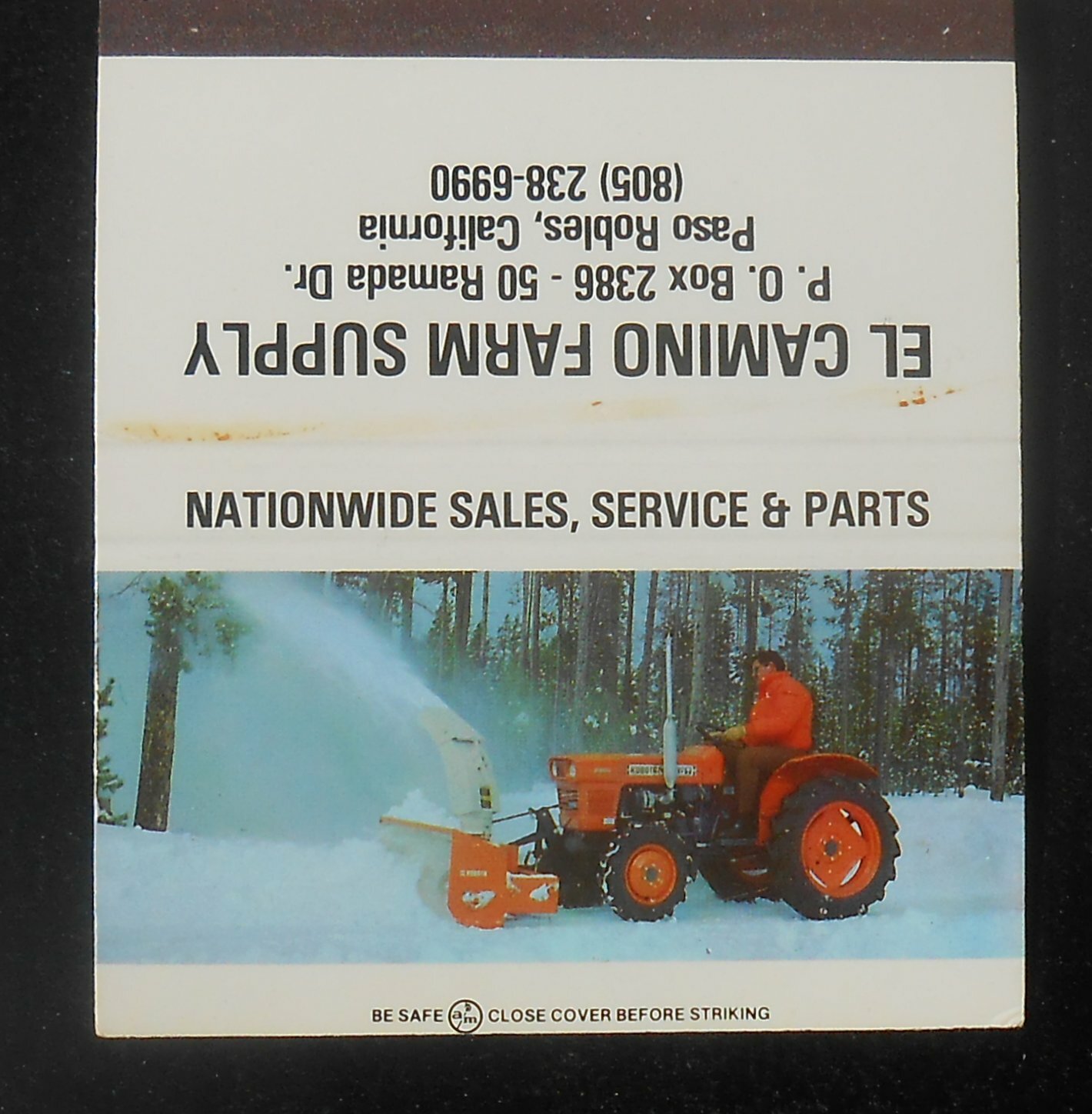 1980 Kubota Tractor w/ Snow Blower El Camino Farm Supply Ramada Paso