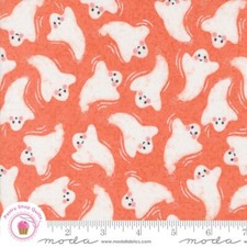 Moda HEY BOO 5211 12 Orange Ghosts LELLA BOUTIQUE Quilt Fabric Halloween