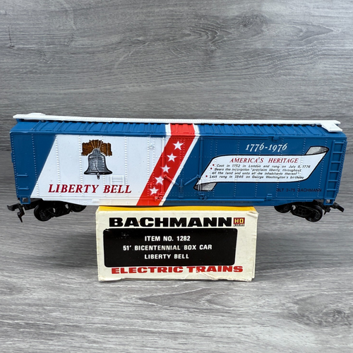 HO Scale Bachmann 1282 Bicentennial 51' Box Car Liberty Bell 1776 Freight Train