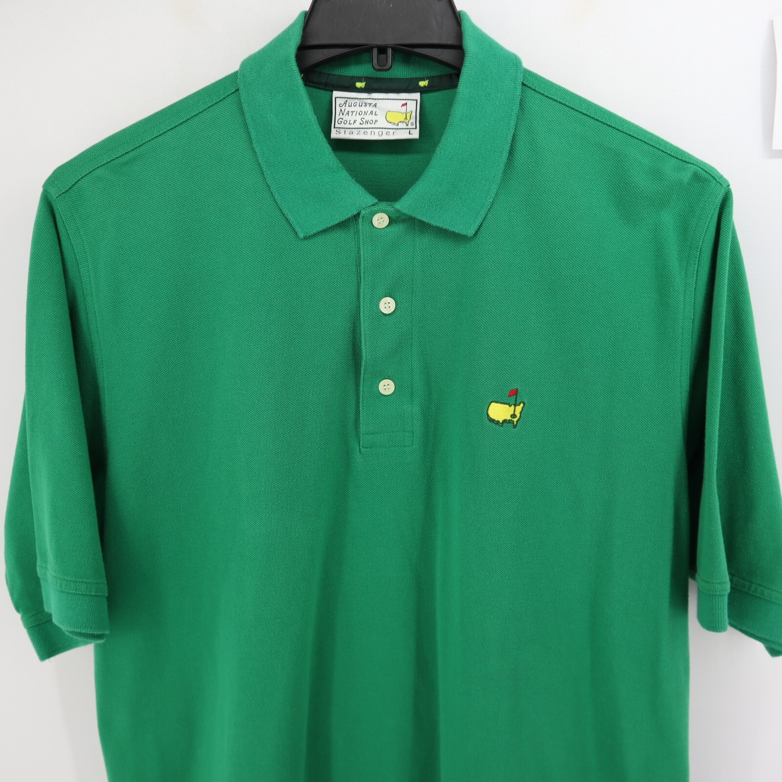 Men's Masters Augusta Nationals Golf Shop Polo Shirt Size L Large Green