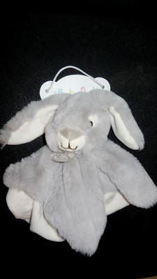 Doudou Ours Beige Blanc Baby Nat' Bonbon plat mouchoir #geektradedoudou