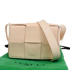 BOTTEGA VENETA Logo Mini Candy Cassette Shoulder Bag Leather Pink 16RL181