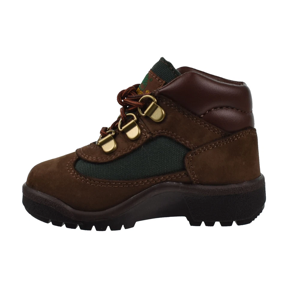 Timberland Baby Toddlers Field Boots Brown-Olive Green 16837 - Image 4 of 4