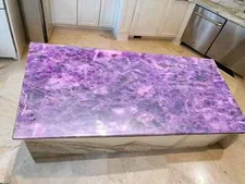 Amethyst Purple Quartz Kitchen Countertop, Quartz Interior Countertop Decor