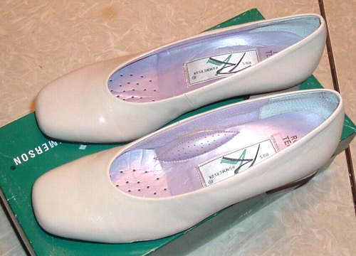 De colección. Nos Mujer Ros Hommerson Cuero Bombas Callie Invierno Blanco Napa Talla 7m - Imagen 3 de 7