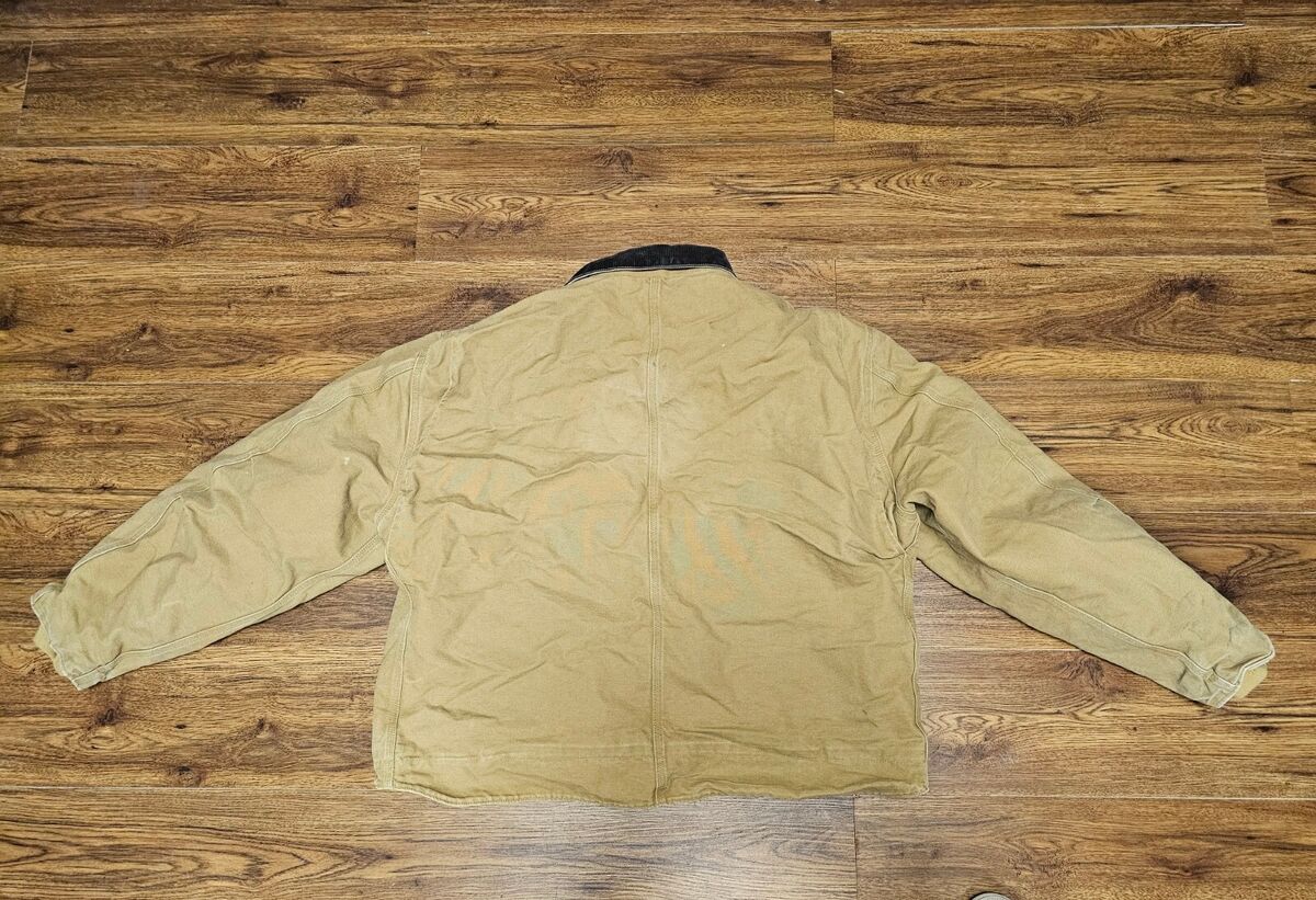 Carhartt J164 CML Sherpa Lined Dearborn Jacket Size Men's Carhartt J164 CML Sherpa Lined Dearborn Jacket Size Men's
