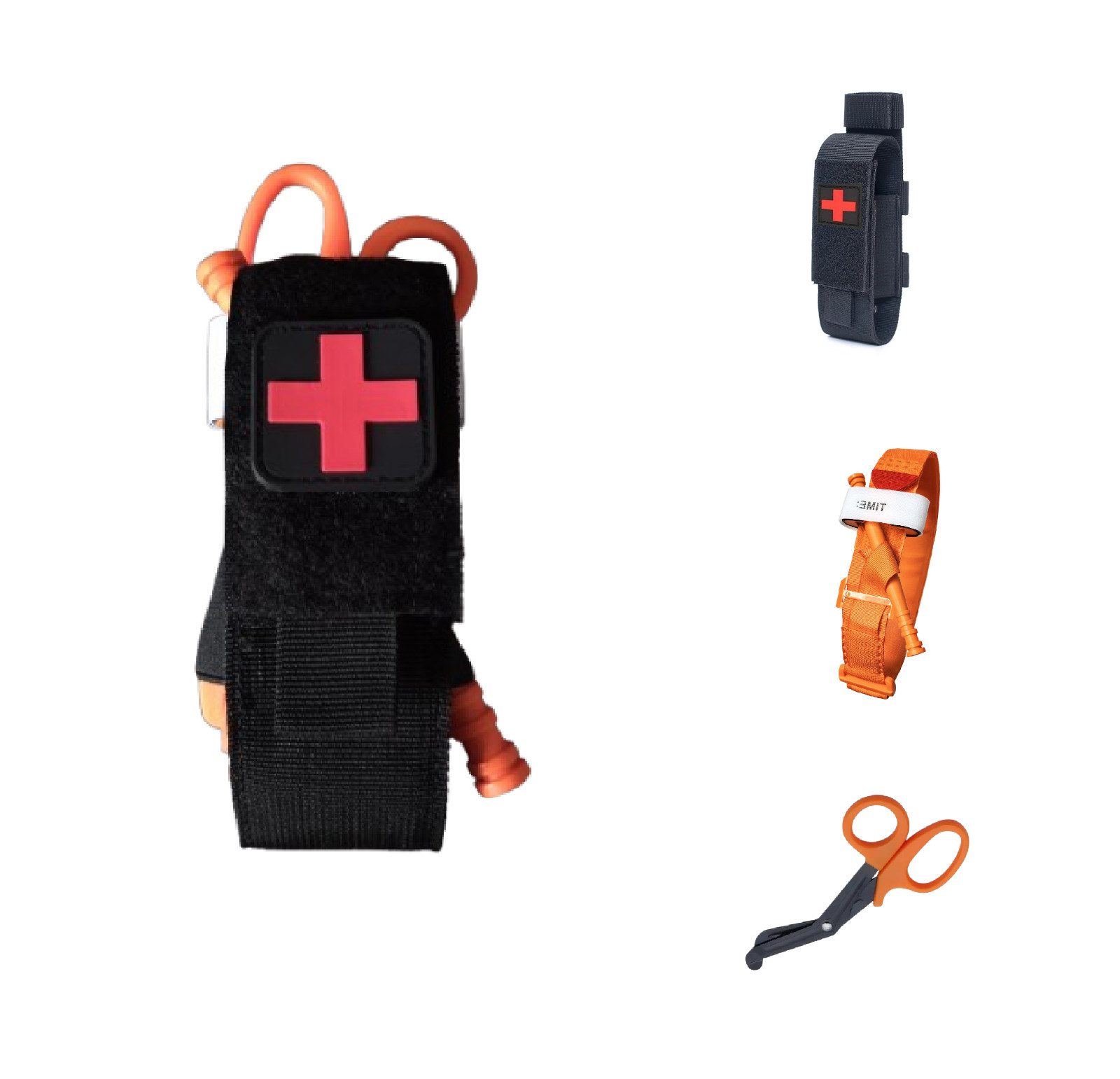 Kit garrot orange et ciseaux d'urgence pour trousse de secours IFAK