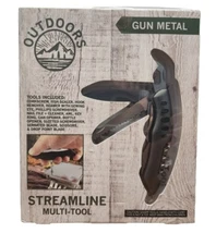 Outdoors Streamline Fishermans Multi Tool W/ Knife, Fish Scaler, Hook...