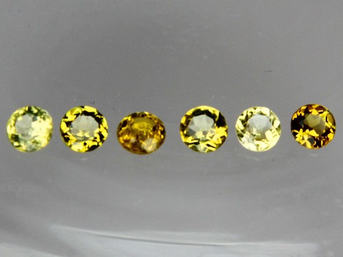 1x 4mm Green Tourmaline & Golden Green Tourmaline Round Loose Natural Gemstone - Picture 5 of 43