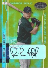2003 Leaf Certified Materials Mirror Gold Autographs P LaForest 245 Rays 06/25