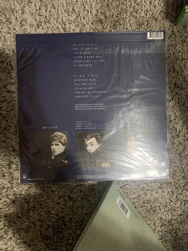 The Outfield - Play Deep Vinyl LP limited CLEAR TRANSLUCENT BLUE /1500 - Picture 2 of 2