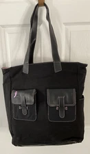 Day-TImer Breast Cancer Black & Pink Reversible Tote