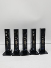 lot of 5 Plugable UD-3900 USB 3.0 Universal Dual Monitor Docking Station