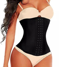 Neoprene Waist Trimmer Trainer Girdle XL Black