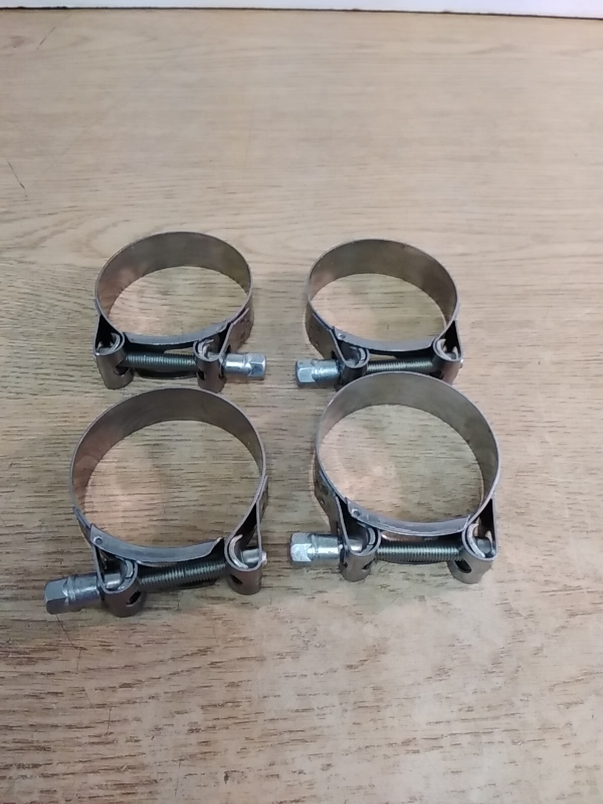Lot Of 4 Mikalor 59-63mm Supra W2 Clamp 2.25" Stainless Steel