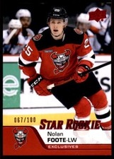2020-21 Upper Deck AHL #163 Nolan Foote #/100 UD Exclusives