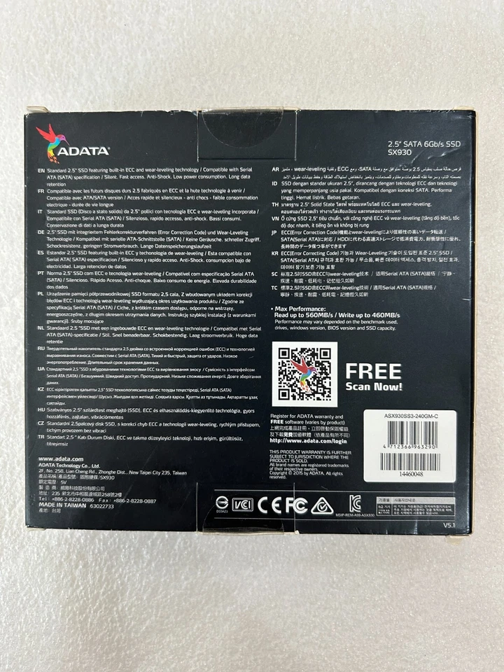 NEW ADATA XPG SX930 2.5" 240GB SATA 6Gbps UltraSlim Gaming SSD ASX930SS3-240GM-C - Image 2 of 2