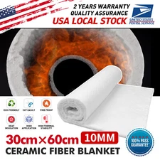 Ceramic Fiber Blanket - 0.4" x 12" x 24" -High Temp Insulation Blanket - 2400F