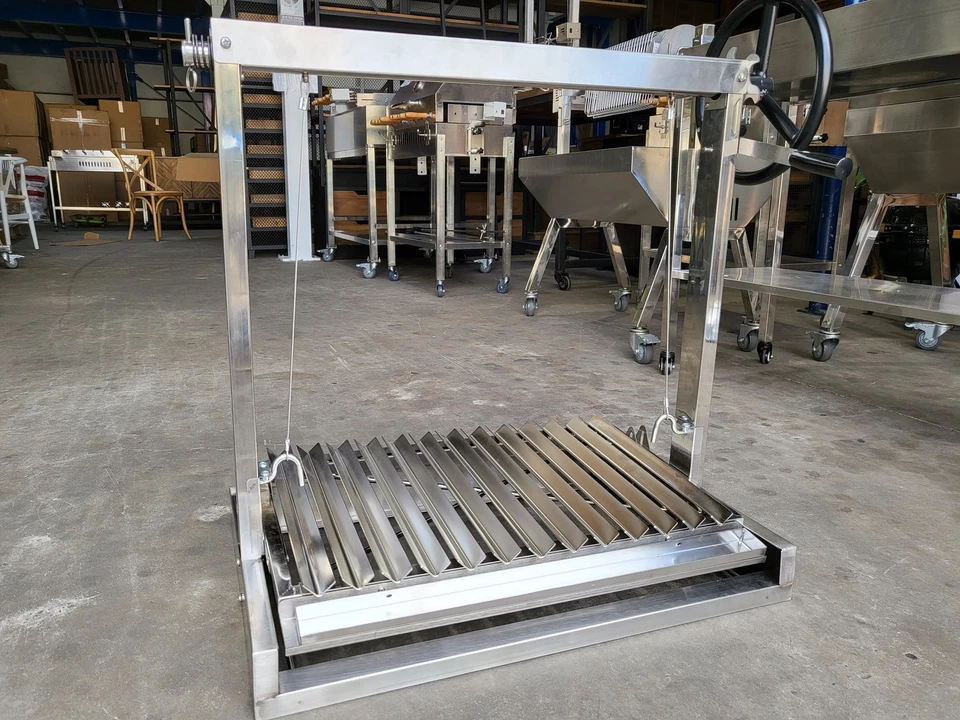 NEW BUILT-IN STAINLESS STEEL ARGENTINIAN PARRILLA BBQ GRILL - 67 x 44cm - image 3 of 4