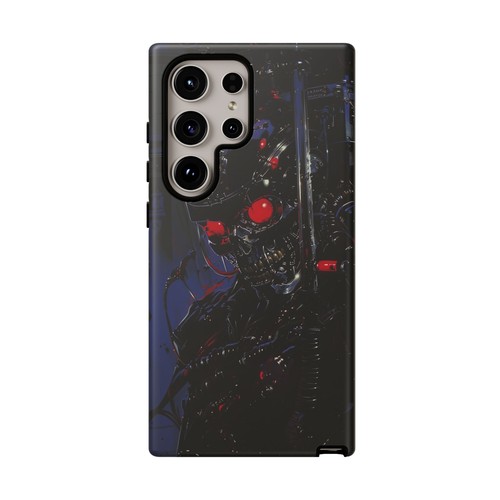 Phone Ink - Tough Case for iPhone Galaxy Pixel - Dark Cyborg Skull Android Robot - Picture 92 of 179