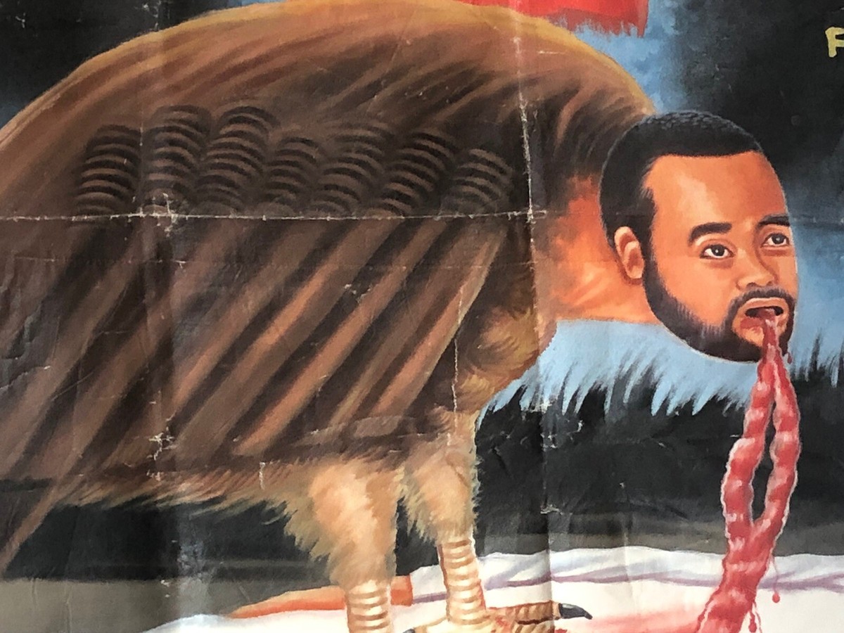 Ghana Movie Poster - Horror Film Poster Hand Painted African
