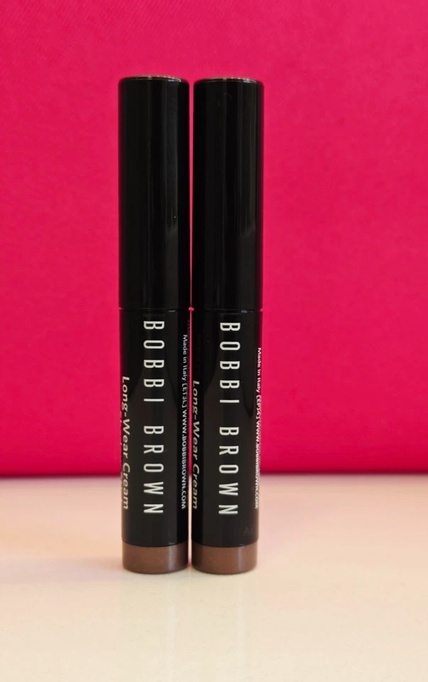 2x Barra de sombra de ojos Bobbi Brown de larga duración color crema malva polvorienta (2X 0,03 oz = 0,06 oz) Foto 2 de 4