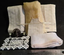 Apron Ivory Kitchen Bronze Tone Angel 2 White Wine Table 1:12 Mini Creative 4833