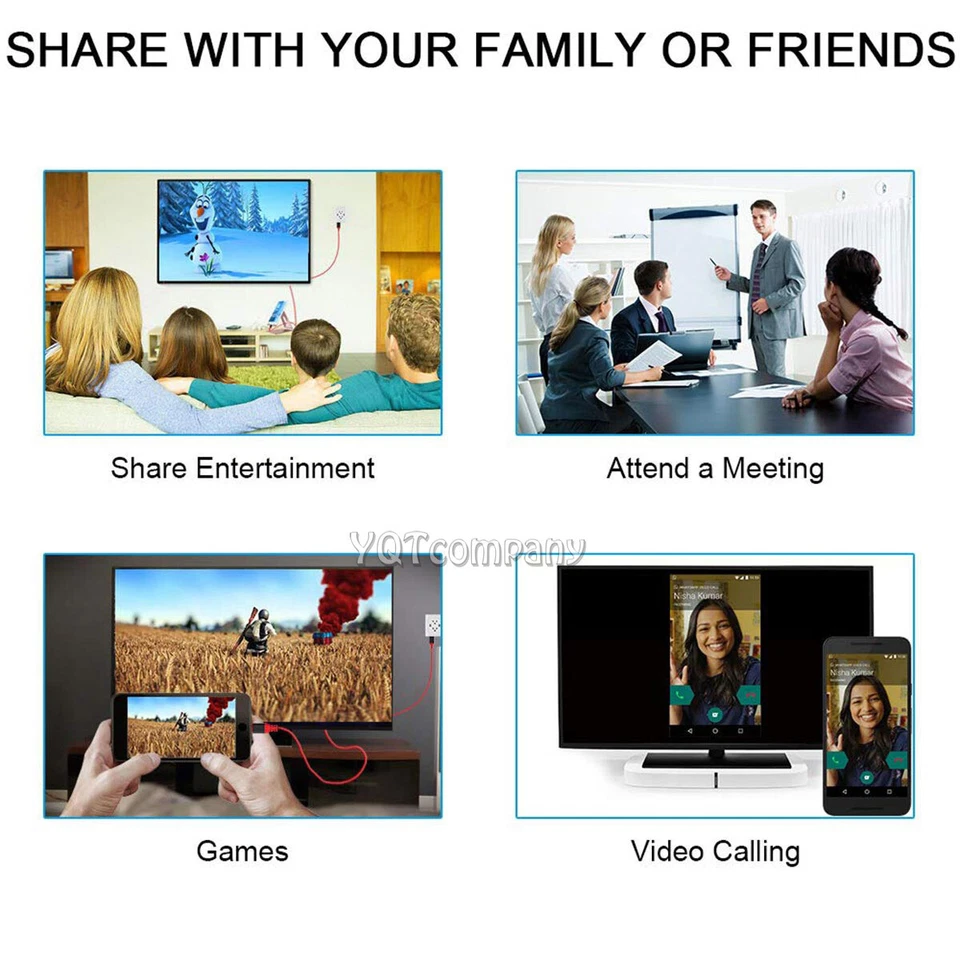 HDMI зеркальный тип C телефон ТВ HDTV кабель для Samsung S25 S24 S23 S22 + Note20 - Изображение 3 из 4