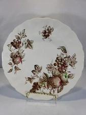 Vintage Johnson Brothers Harvest Time Dinner Plate 10”  Fruit Pattern