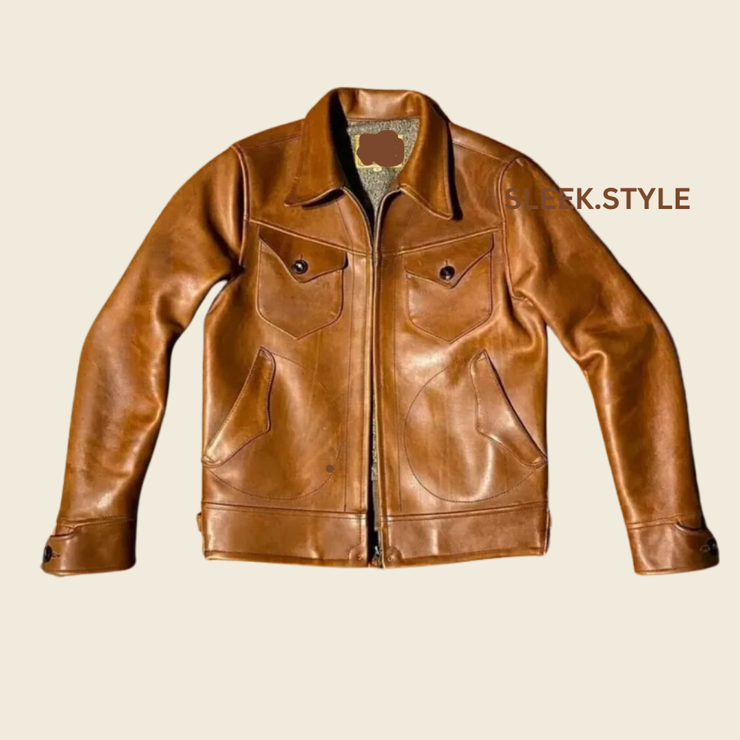 Wear Motorcycle Luxurious Jacket Leather New Men Stylish Genuine Lambskin Soft