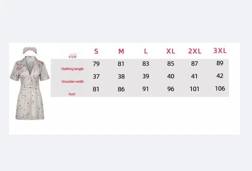 Cosplay Silent Hill Nurse Dress Hat Halloween Scary Bloody Carnival Suit Costume - Picture 3 of 12