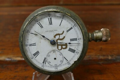 1880s  NEW ERA'' Open Face Pocket Watch by New York Standard 7 Jewel Parts/Repair