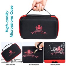 Portable EVA Hardshell Shockproof Storage Bag for Shure SM7B Microphone