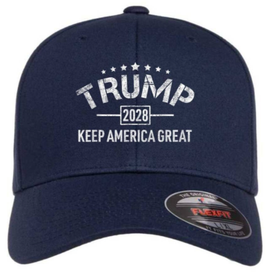 Trump 2028 MAGA 45 47 48 Make America Great Again 5001 Flexfit Hat