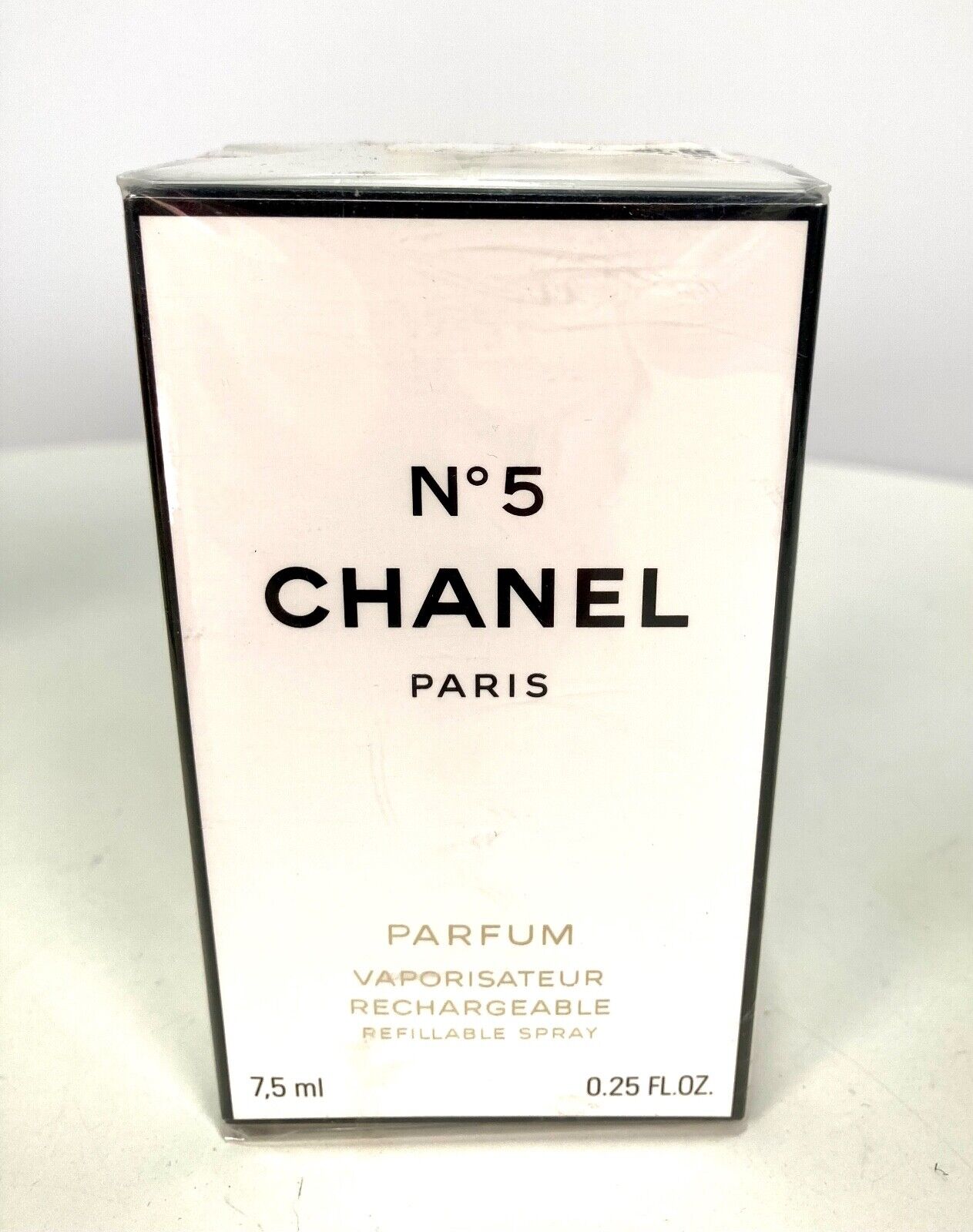 Vintage CHANEL NO.5 by Chanel 7.5 ml/0.25 oz PARFUM Refillable Spray NIB  SEALED