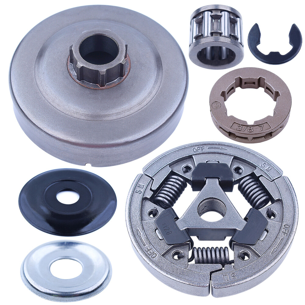 3/8" 7T Clutch Drum Cover Rim Sprocket Kit For Stihl MS460 MS362 MS361 044 046