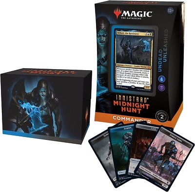 mtg midnight hunt commander decks Amazon.com: Magic: The Gathering Innistrad: Midnight Hunt Commander Deck Coven Counters (Green-White) : Toys & Games