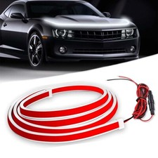 1.8M Dynamic Scan Start Up Hoodbeam Car Hood Led White Strip Kit Running Lights