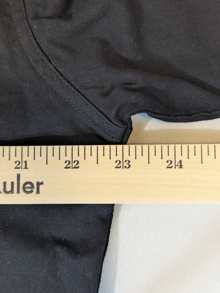 Camisa Western Rockmount Ranch Wear Hombres Pequeña Perla Bordada a Presión Negra #6705 Foto 4 de 4