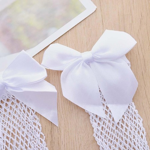 Fishnet Sheer Socks Bow Mesh Net Socks Elastic Hollow Short Socks for Women 2... - Picture 7 of 7