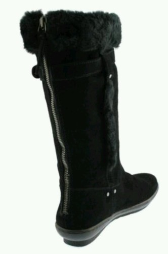 ¡NUEVO! NINE WEST Odeleya Negro Gamuza Media pantorrilla Botas Zapatos 5 Medianas (B,M) - Imagen 6 de 6
