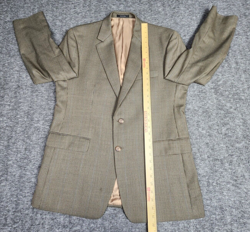 Abrigo Deportivo Lauren Ralph Lauren Para Hombre 42R Lana Pata de Gallo Marrón Macys Oficina - Imagen 17 de 22