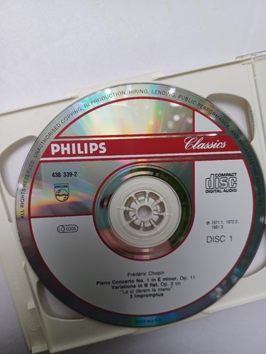 Frederic Chopin Piano & Orchestra CD 2 Discs Classical Music EX Complete - Picture 4 of 4
