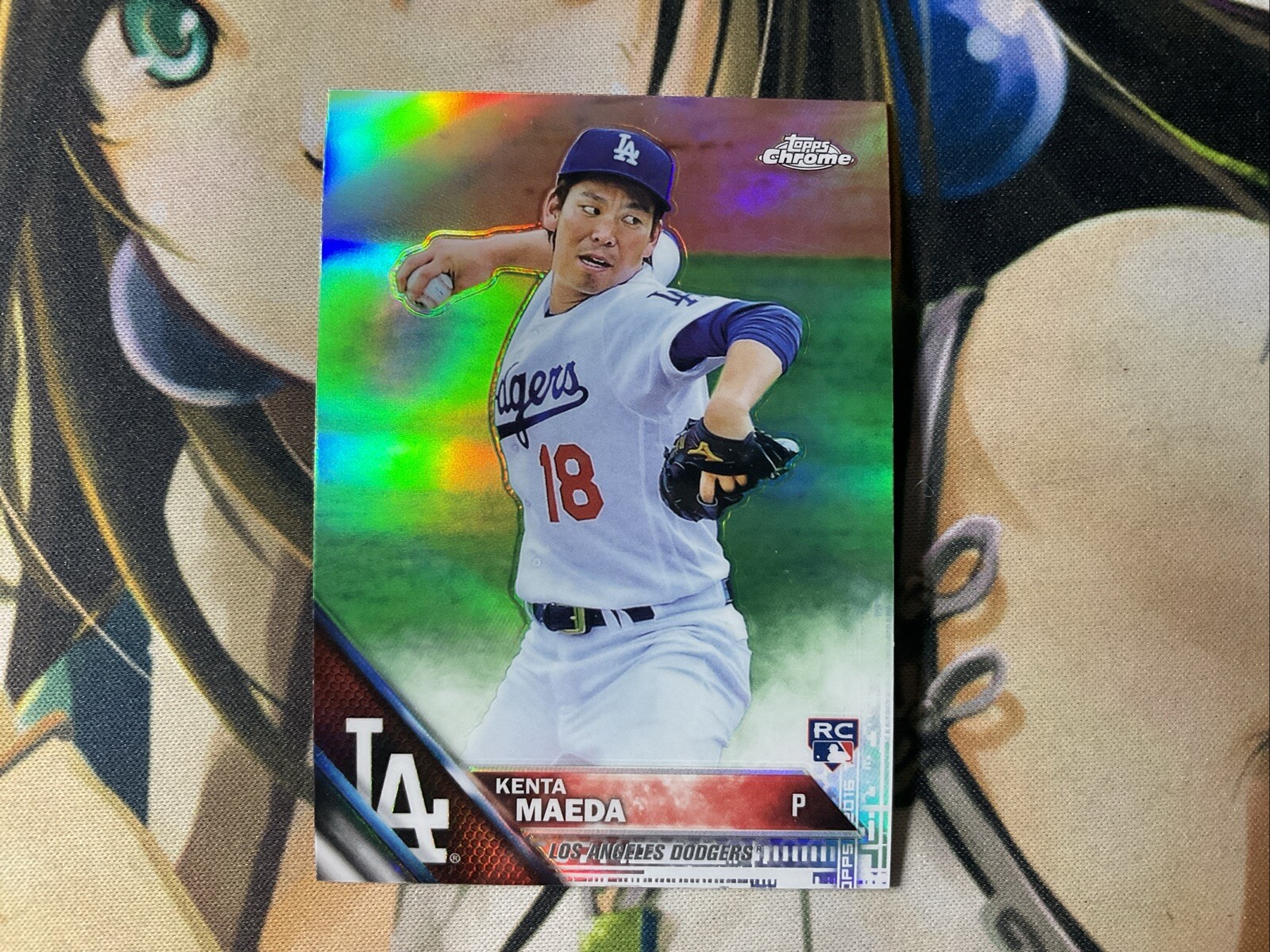 2016 TOPPS CHROME BASEBALL RC)  KENTA MAEDA REFRACTOR NMMINT