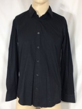 Men's NWOT Calvin Klein The stretch-Cotton Black Shirt Size M