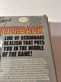 John Elway's Quarterback NES Nintendo Cart + Box Only - Authentic/ Tested