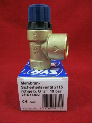 SYR Membran-Sicherheitsventil 2115.15.002 10 bar 1/2'' x 3/4'' Ventil 2115 SV