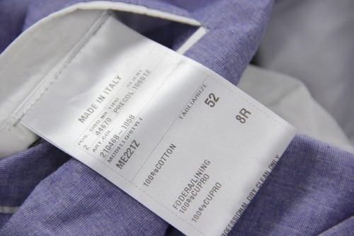*Caruso Light Blue Cotton 2 Button Blazer US 42R, EU 52 - Picture 11 of 11
