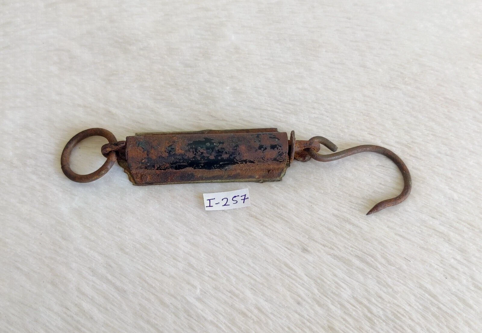Vintage Handmade Iron Salters Pocket Balance Measurement Scale Patent I-257